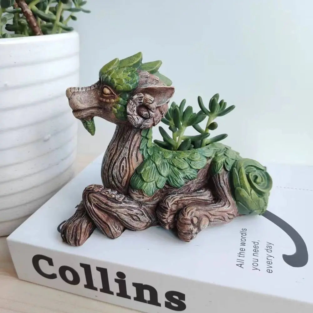 WhimsiDragon - Jardinière pour plantes succulentes au design fantaisiste et ludique