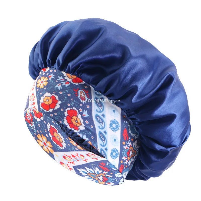 Estella - Cape en satin fleuri élégant pour la protection des cheveux et la beauté