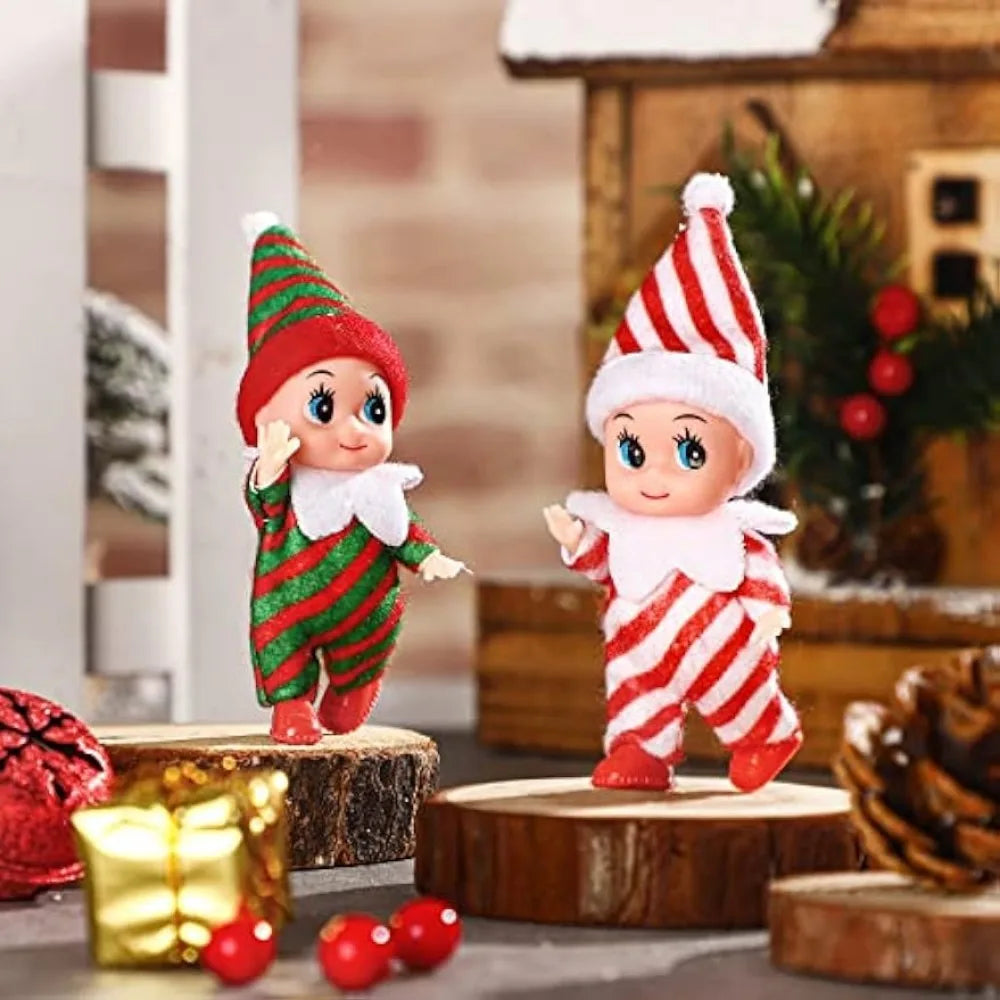 Poupées jumelles elfes miniatures