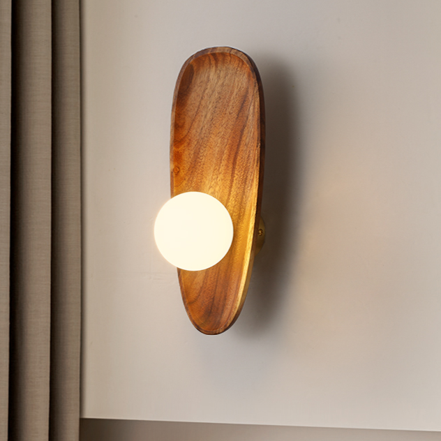 LumiWood Applique Murale en Bois Moderne - Élégance Naturelle et Atmosphère Chaleureuse