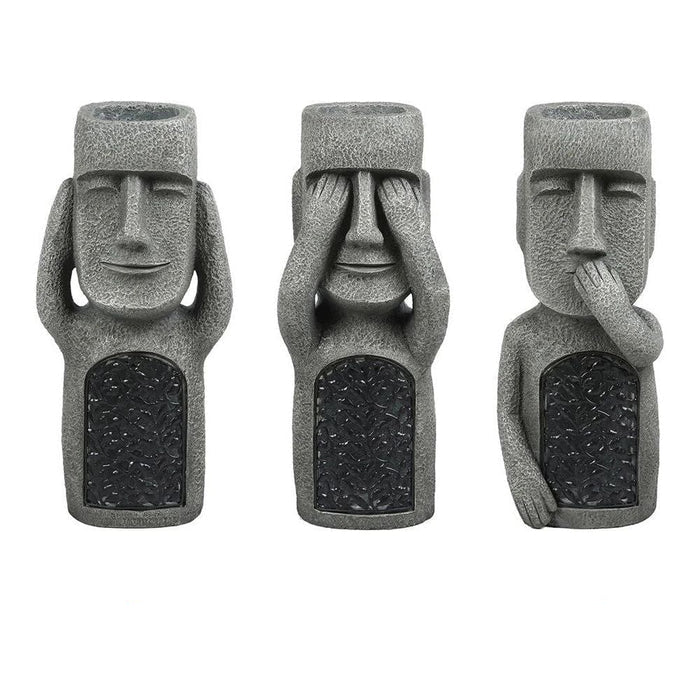 Décoration de jardin – Jardinière artistique avec lumière LED solaire