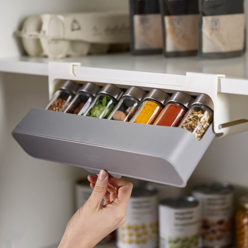StickRack Organisateur d'Épices Auto-adhésif – Solution de Rangement de Cuisine Épurée