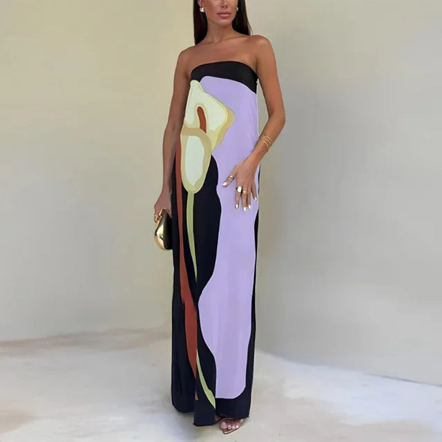 Robe Maxi Sans Dos Isabella – Élégance et Grâce en Longueur de Sol