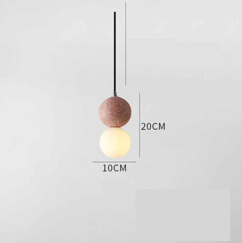 LumiOrb – Pendentif minimaliste avec écran en verre