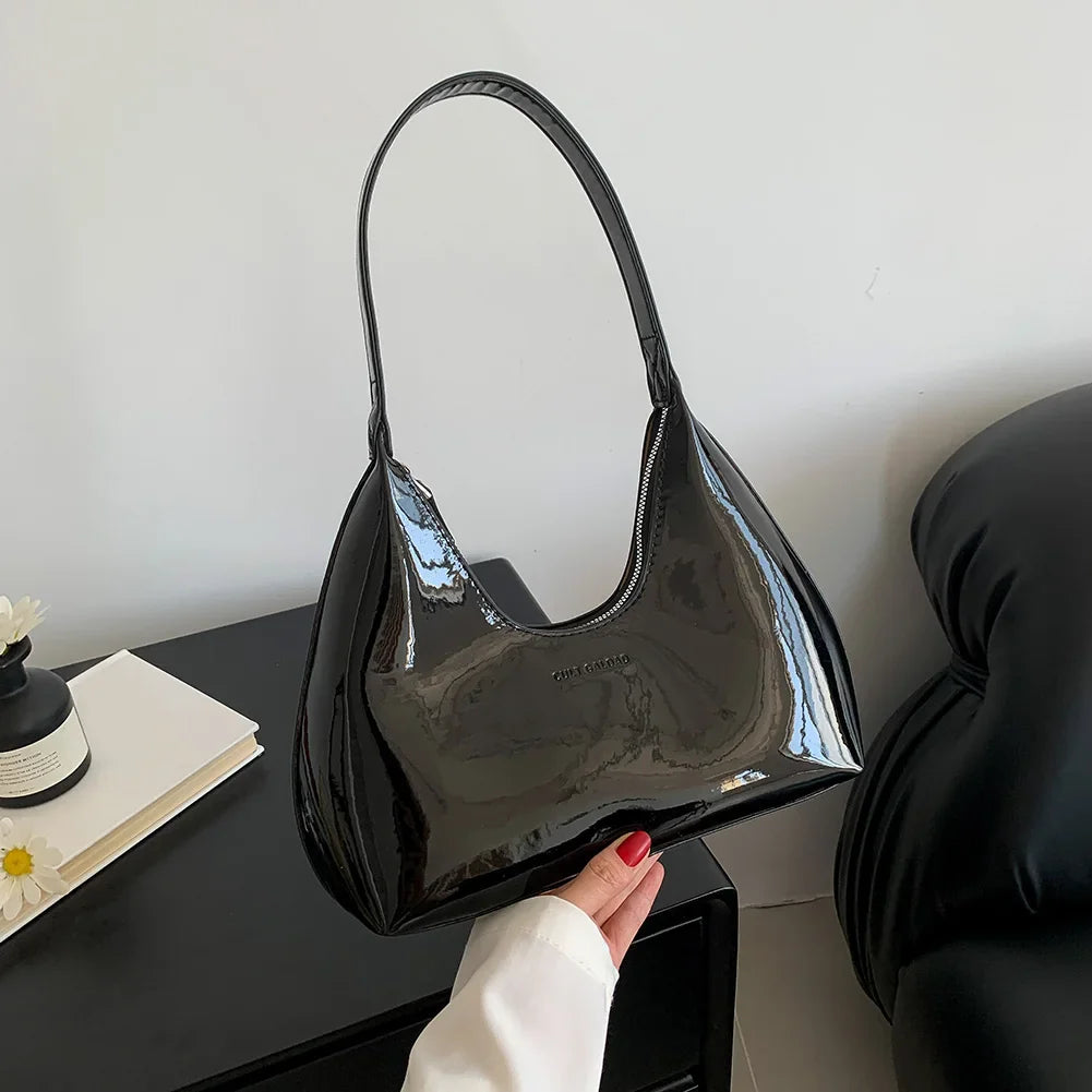 Sac à épaule en cuir PU éblouissant pour femmes