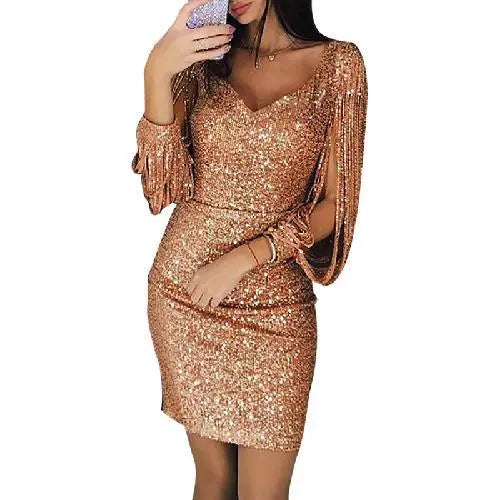 Robe à paillettes glamour sexy Farrah