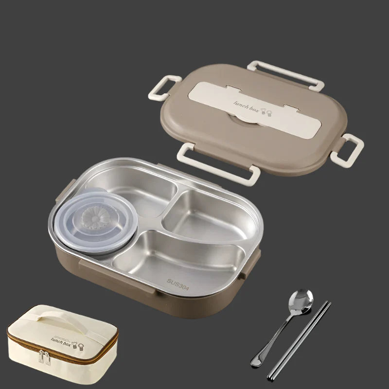 HeatMate - Ensemble de boîtes à lunch en acier inoxydable