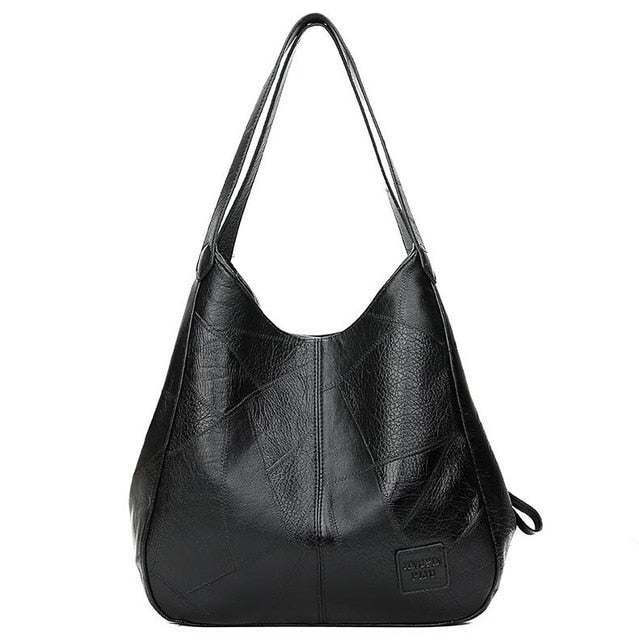 LuxeSlouch – Sac à épaule slouchy en cuir vegan