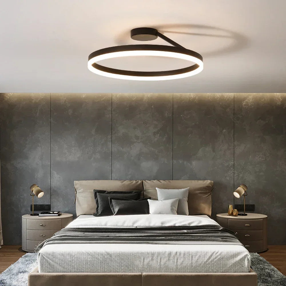 NordiskLys – Lampe de plafond LED scandinave pour chambre à coucher