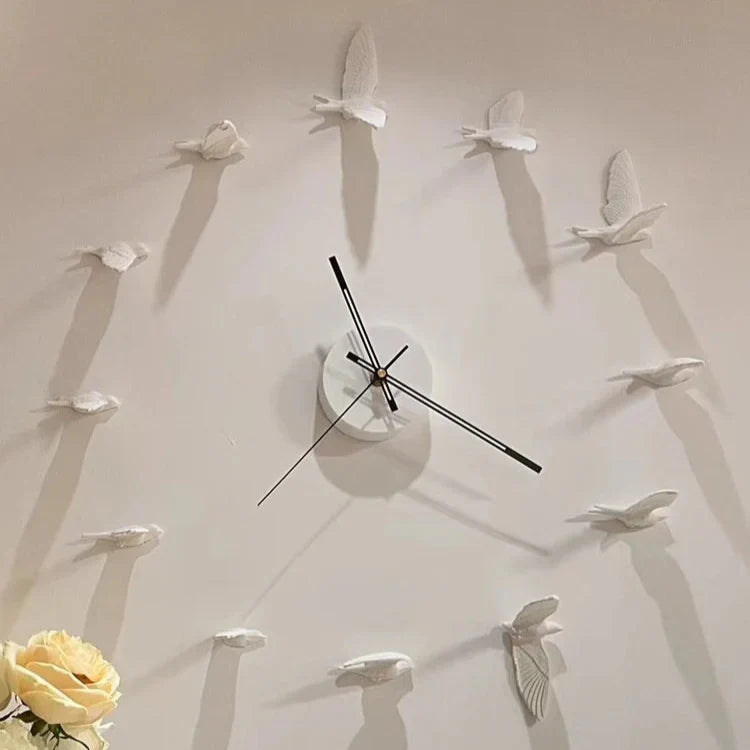 SkyFlight - Horloge artistique avec silhouette d'oiseau