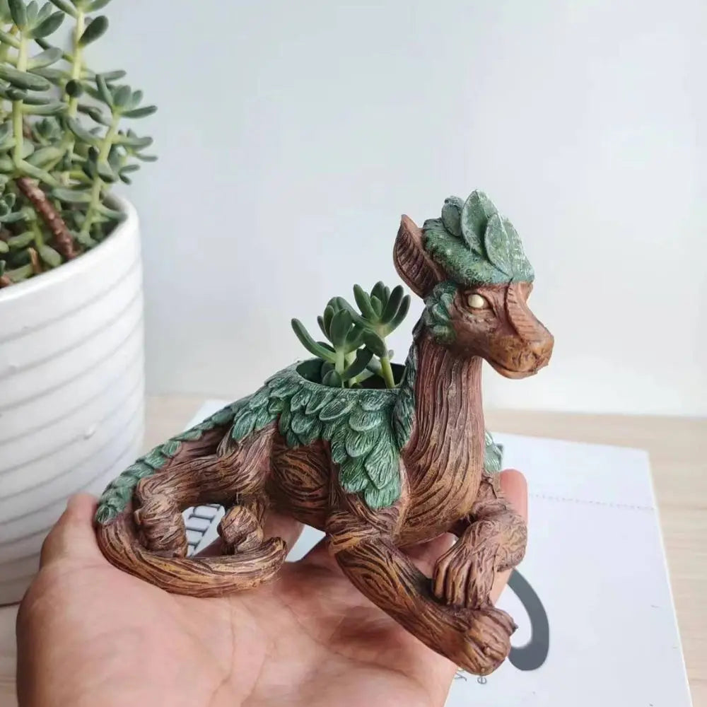 WhimsiDragon - Jardinière pour plantes succulentes au design fantaisiste et ludique