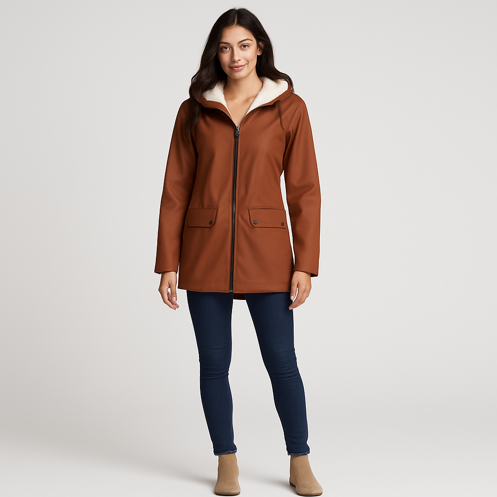 Shania | Trench-coat d'hiver imperméable avec capuche