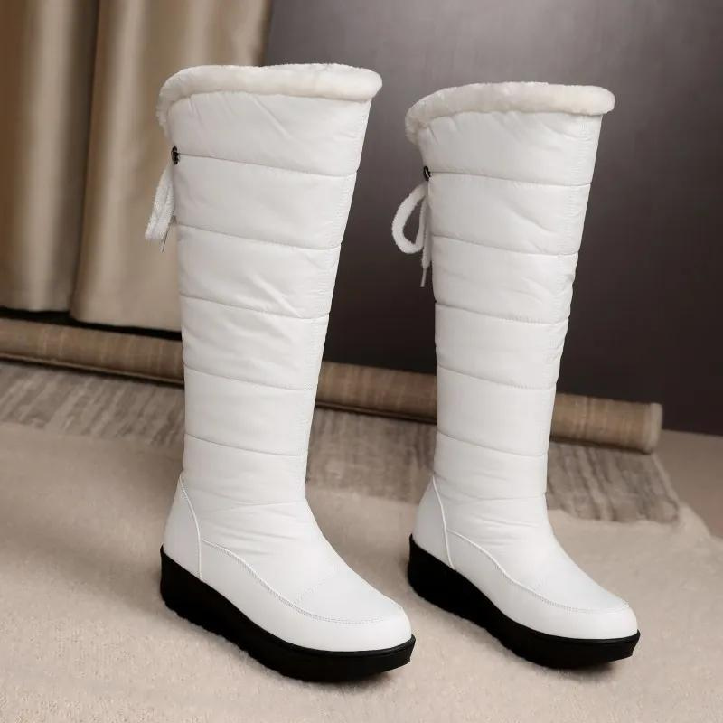 Else - Bottes montantes en fausse fourrure antidérapantes