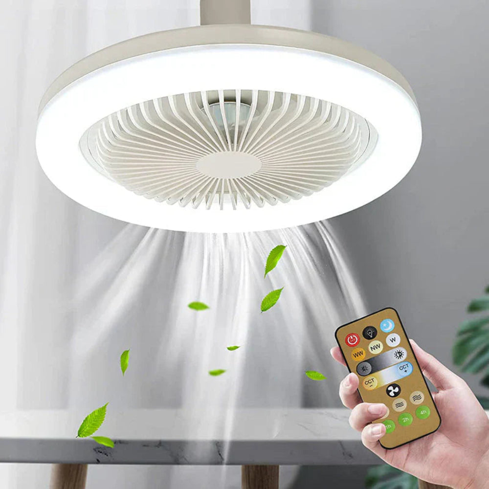 Ventilateur de Plafond LED – AeroGlow avec Télécommande