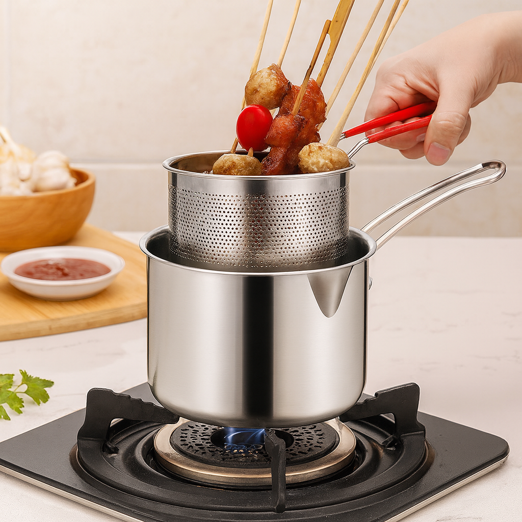 Solvara | Poêle en acier inoxydable pour induction et friture