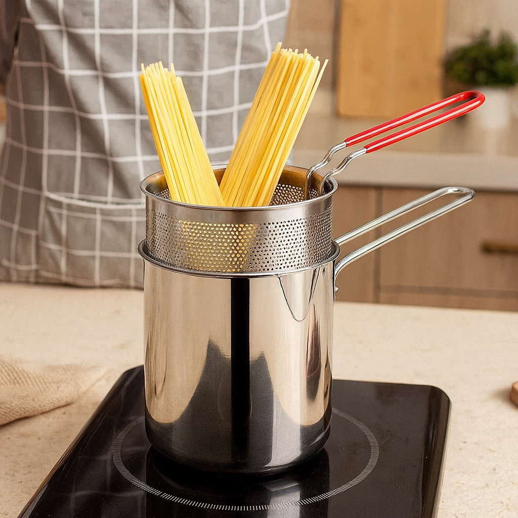 Solvara | Poêle en acier inoxydable pour induction et friture