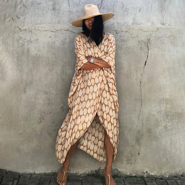 Sofia - Robe kimono élégante avec ceinture ajustable