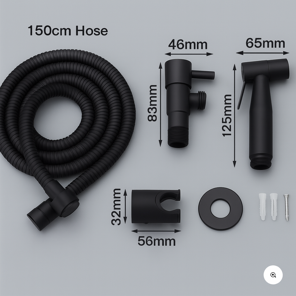 StreamMist | Bidet en acier inoxydable avec support mural