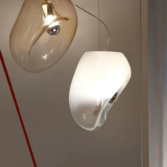 Dråbelux Élégante Lampe Pendante en Verre – Éclairage de Plafond Stylé avec Lumière Douce