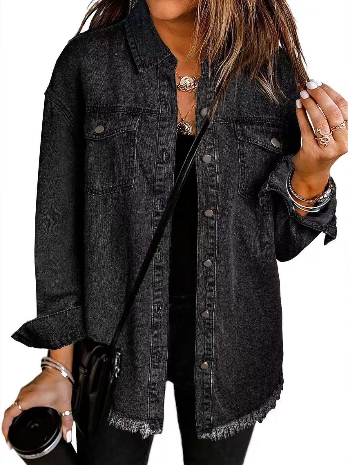 Veste en jean classique pour femmes pour tous les jours