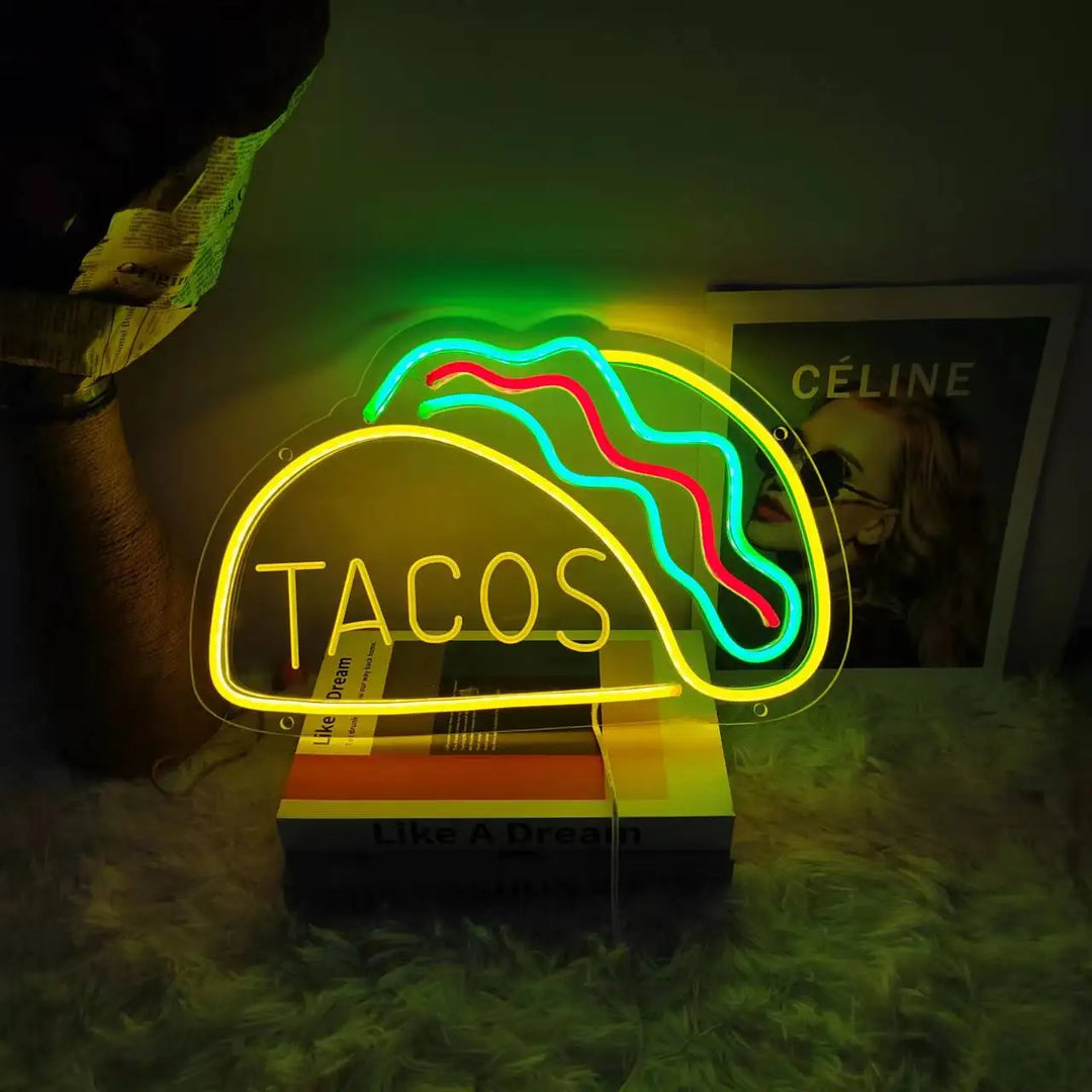 GlowBite Néon Fastfood Natlys – Créez une Ambiance Tendance et Amusante