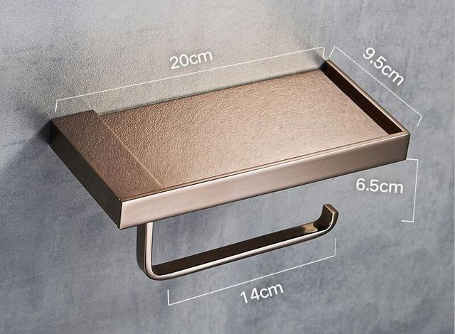 ShelfMate - Support à papier toilette et de rangement élégant