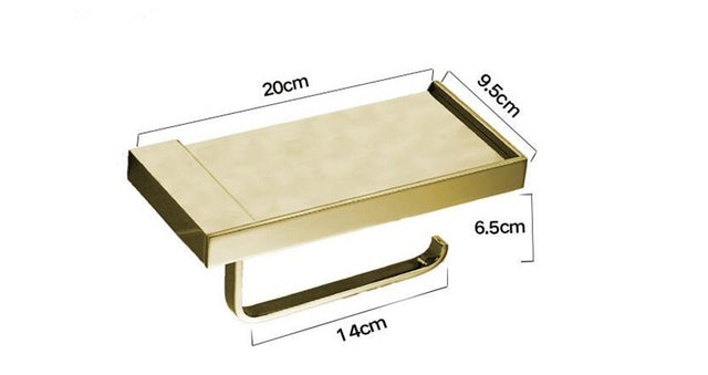 ShelfMate - Support à papier toilette et de rangement élégant