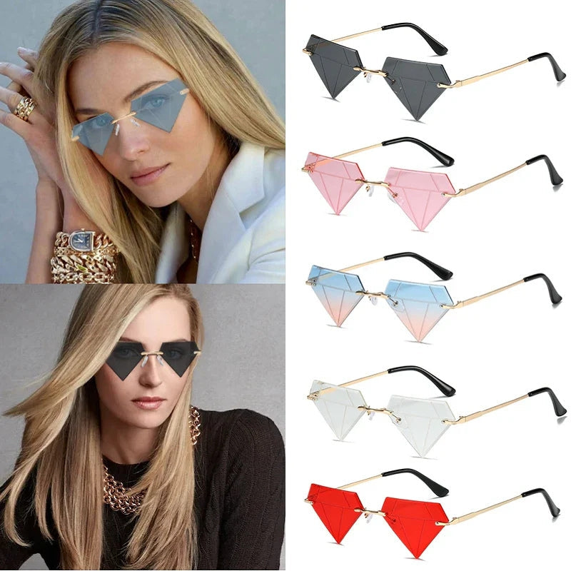 Lunettes de soleil en forme de diamant Clara avec protection UV400 – Design élégant et moderne