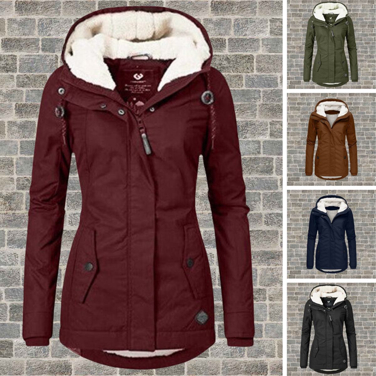 Manteau à capuche élégant – chaleur ultime en hiver