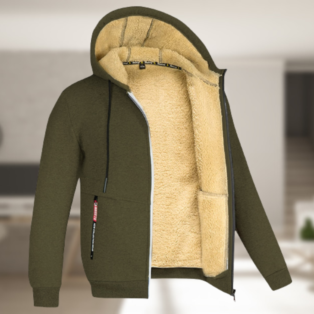 Edward | Veste à capuche zippée de mode