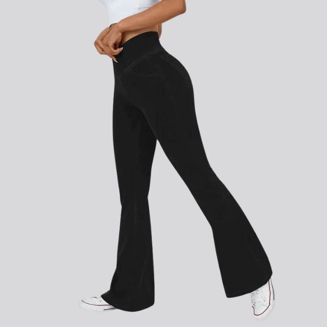 Lea | Leggings Évasés Taille Haute