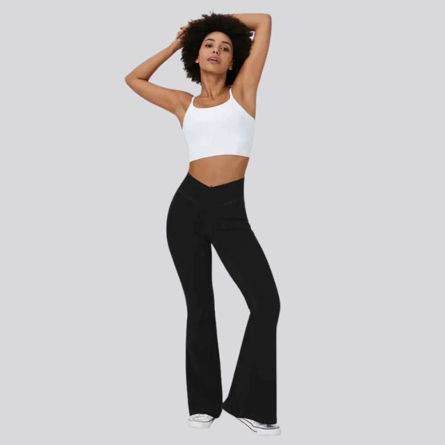 Lea | Leggings Évasés Taille Haute