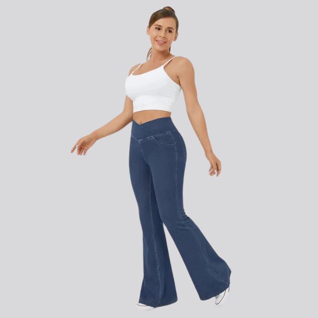 Lea | Leggings Évasés Taille Haute