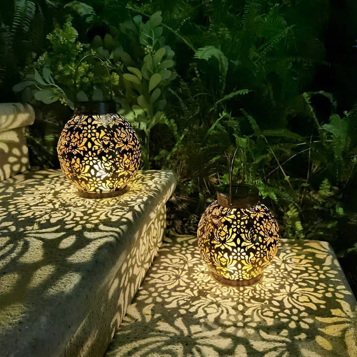 AmbientGlow - Lampe solaire à motif floral
