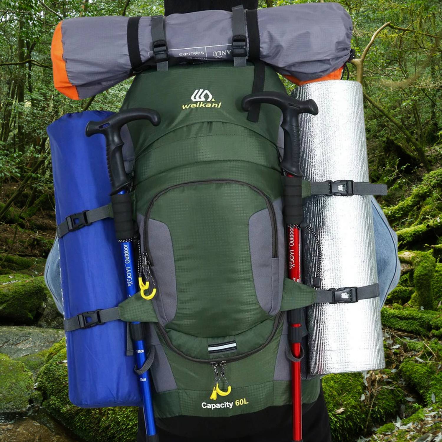 AdventurePack - Sac à dos de randonnée étanche pour charges lourdes