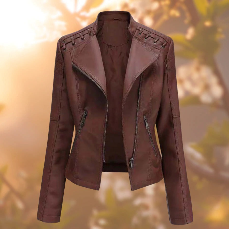 Veste en cuir pour femme Raven