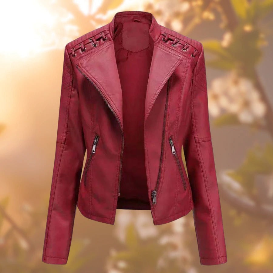 Veste en cuir pour femme Raven