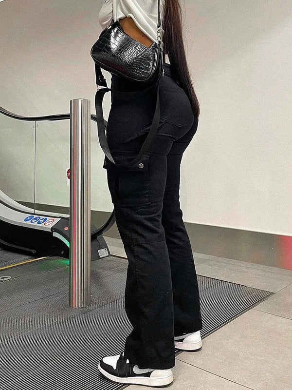 Ylva - Pantalons cargo confortables avec taille haute et plusieurs poches