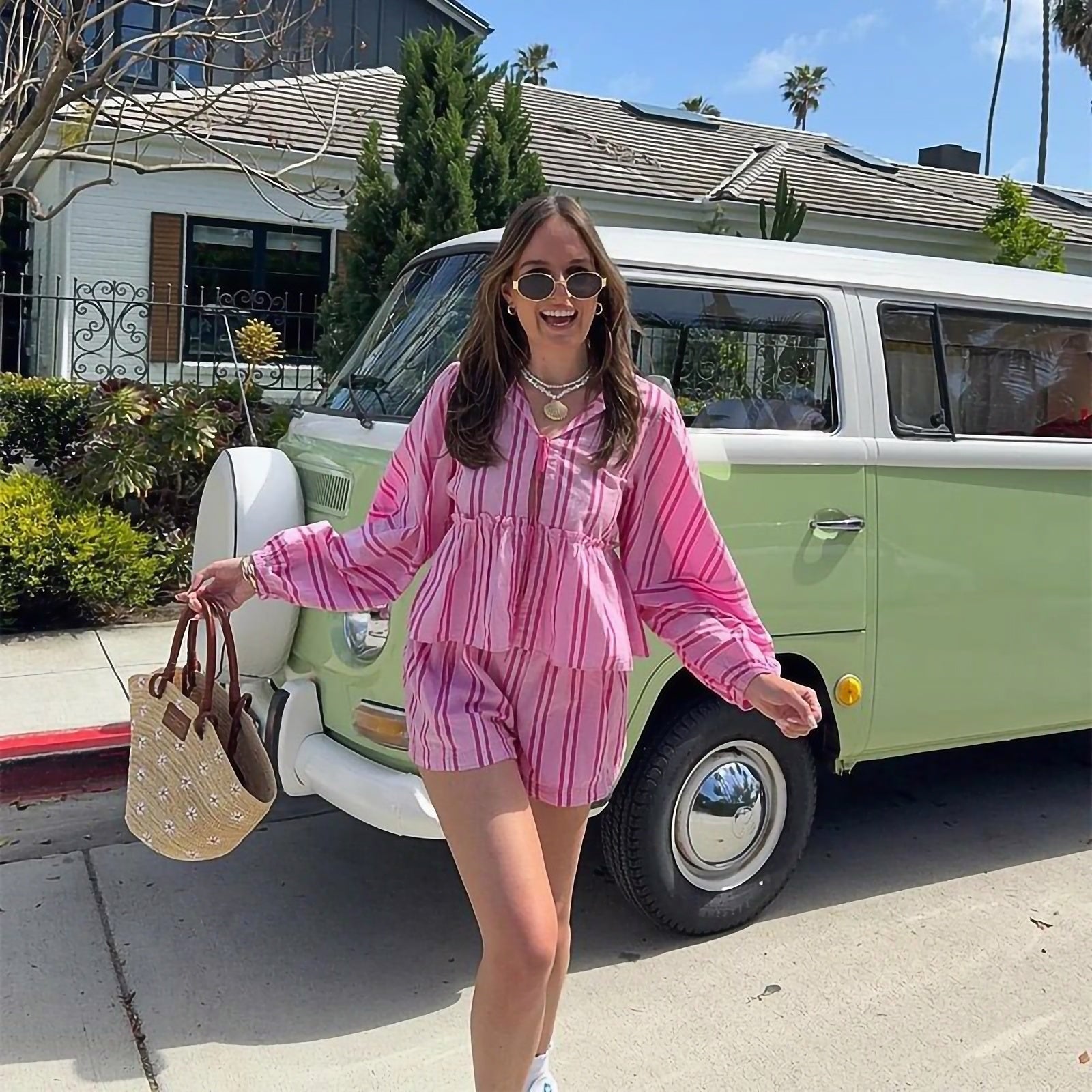 Ensemble d'été élégant Isabella – Tenue deux pièces féminine et élégante