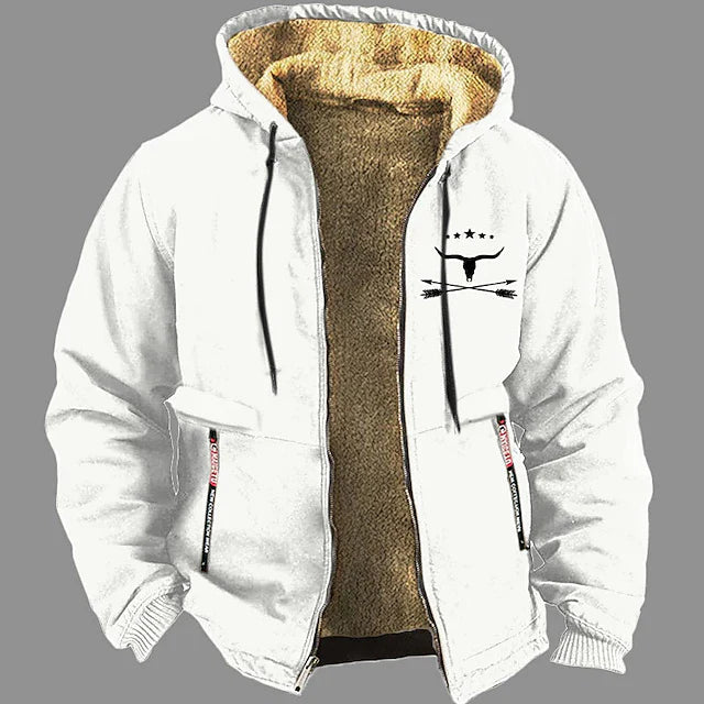 Sweat-shirt en polaire avec fermeture éclair pour homme Simon