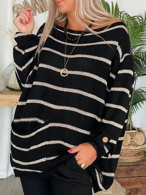 Le pull rayé chic de Lauren