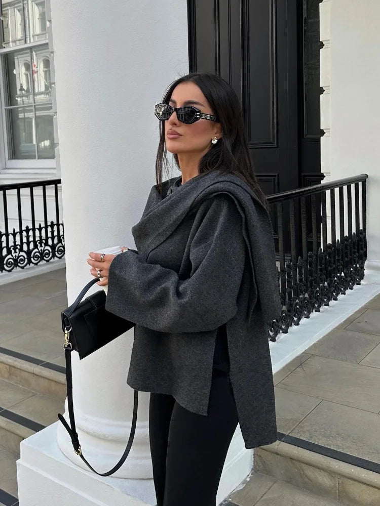 Pull Isabella Stilfuld avec écharpe assortie