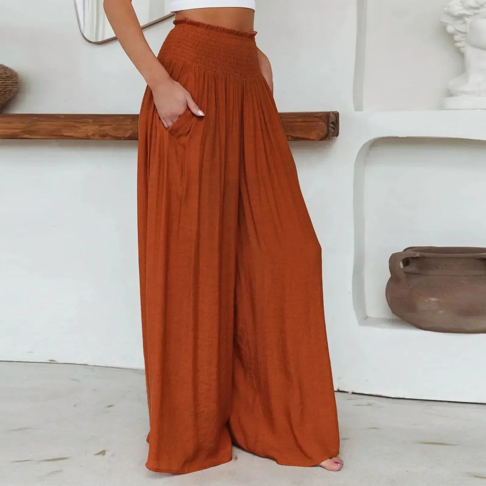 Lera Soft | Pantalon stylé taille haute