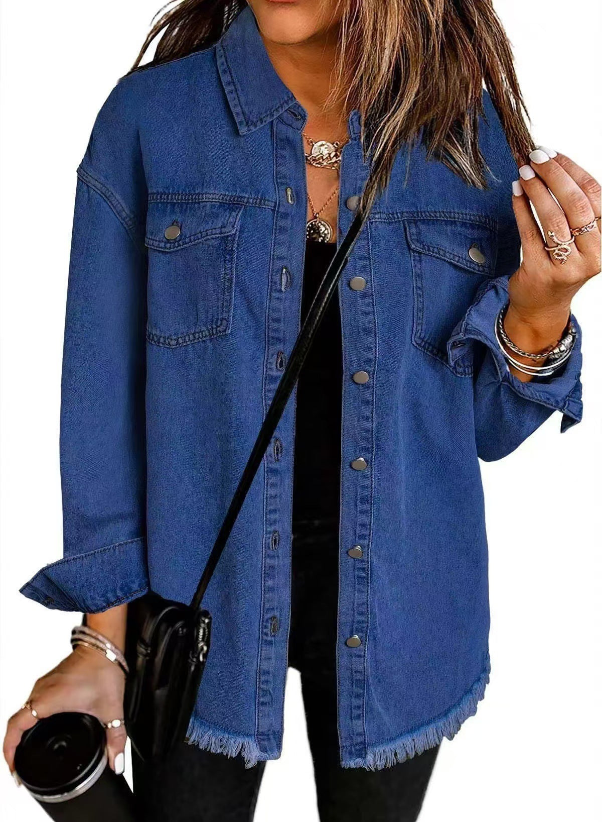 Veste en jean classique pour femmes pour tous les jours