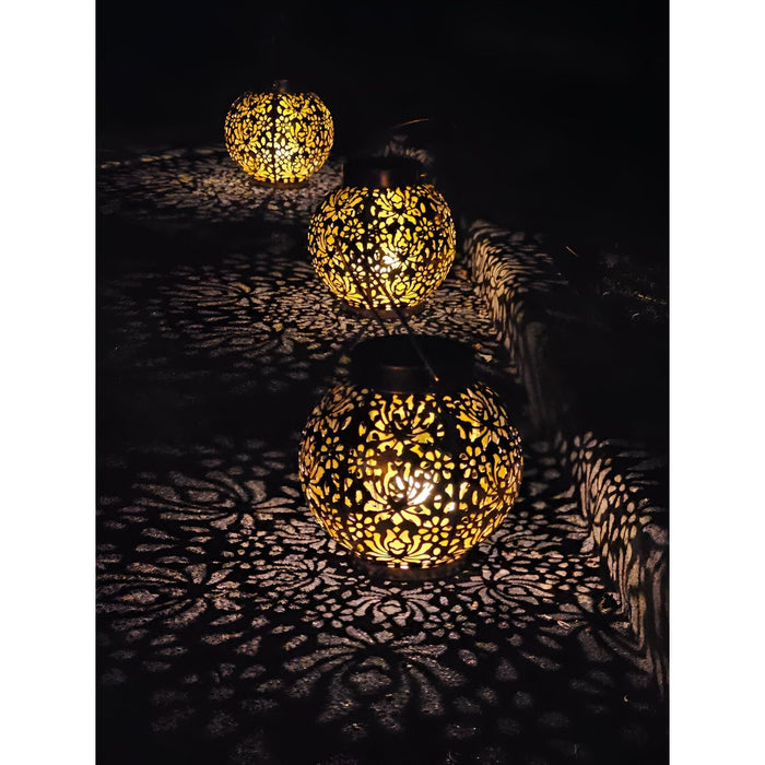 AmbientGlow - Lampe solaire à motif floral