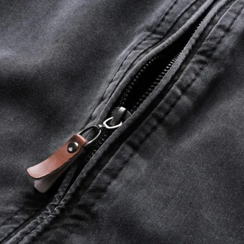 Marius - Veste zippée décontractée à col montant pour homme