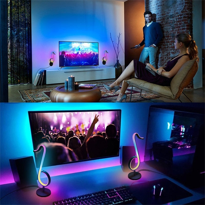 LumeTune - Lampe de bureau LED RGB avec télécommande