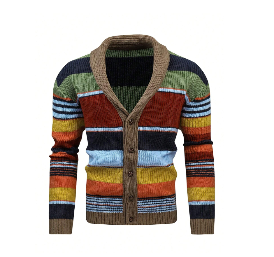 Noah - Cardigan rayé avec boutons