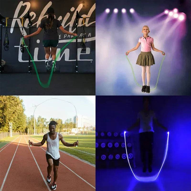 GlowFit - corde à sauter LED lumineuse pour le fitness et le plaisir