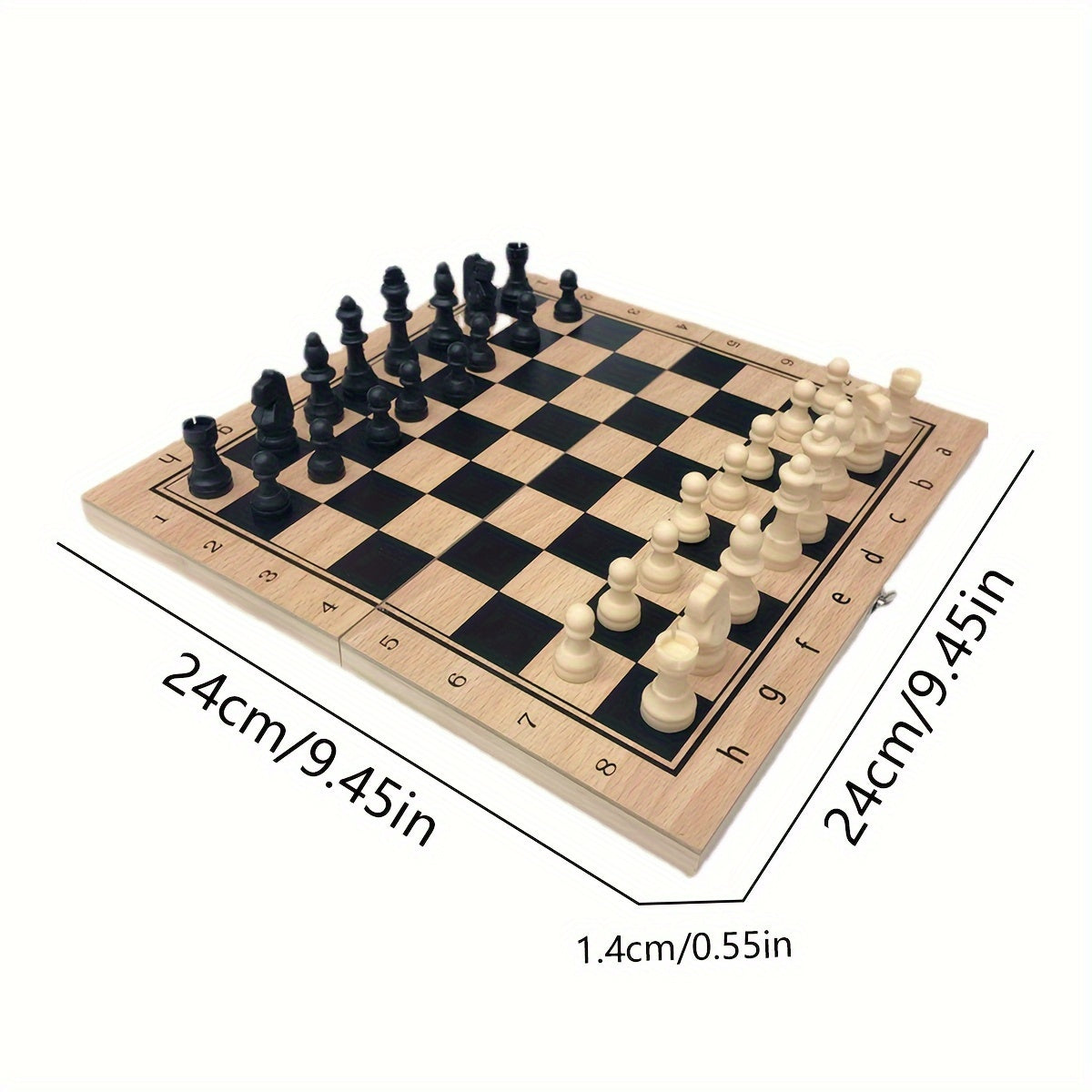 Ensemble d'échecs pliable - Compact et pratique